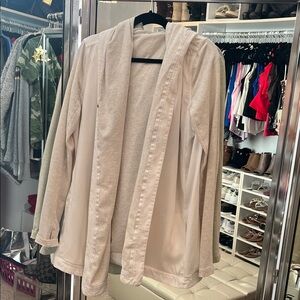 Lululemon Athletica Cream Trench Coat
